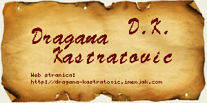 Dragana Kastratović vizit kartica